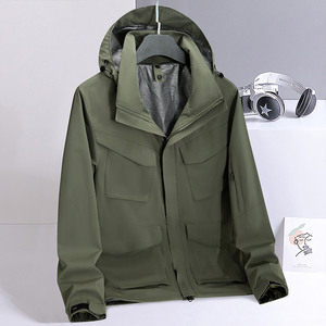 春秋户外运动冲锋衣男女情侣款防水防风滑雪登山服夹克JK8252P110图片