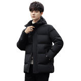 中老年羽绒服男短款连帽外套冬季保暖上衣白鸭绒爸爸装YR6808P120，男装羽绒服，星座1902A（原星座1216）