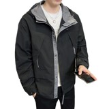 夹克外套男士春秋季薄款上衣连帽工装潮牌工装夹克男装JK9151P100，男装夹克，星座1410（原1902A）
