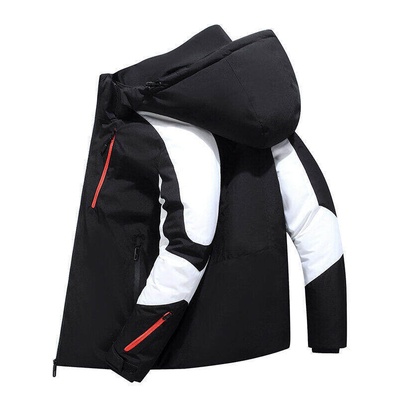 冬装新款羽绒服男士短款加厚保暖连帽外套男潮流 YR9809-P80图片