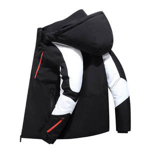 冬装新款羽绒服男士短款加厚保暖连帽外套男潮流 YR9809-P80图片