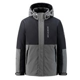 冬季新羽绒服男短款撞色连帽外套户外工装情侣防寒上衣YR9869P80，男装羽绒服，星座1902A（原星座1216）