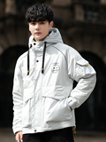 羽绒服男短款反光2024新青少年休闲潮流保暖白鸭绒外套YR9859P150，男装羽绒服，星座1902A（原星座1216）