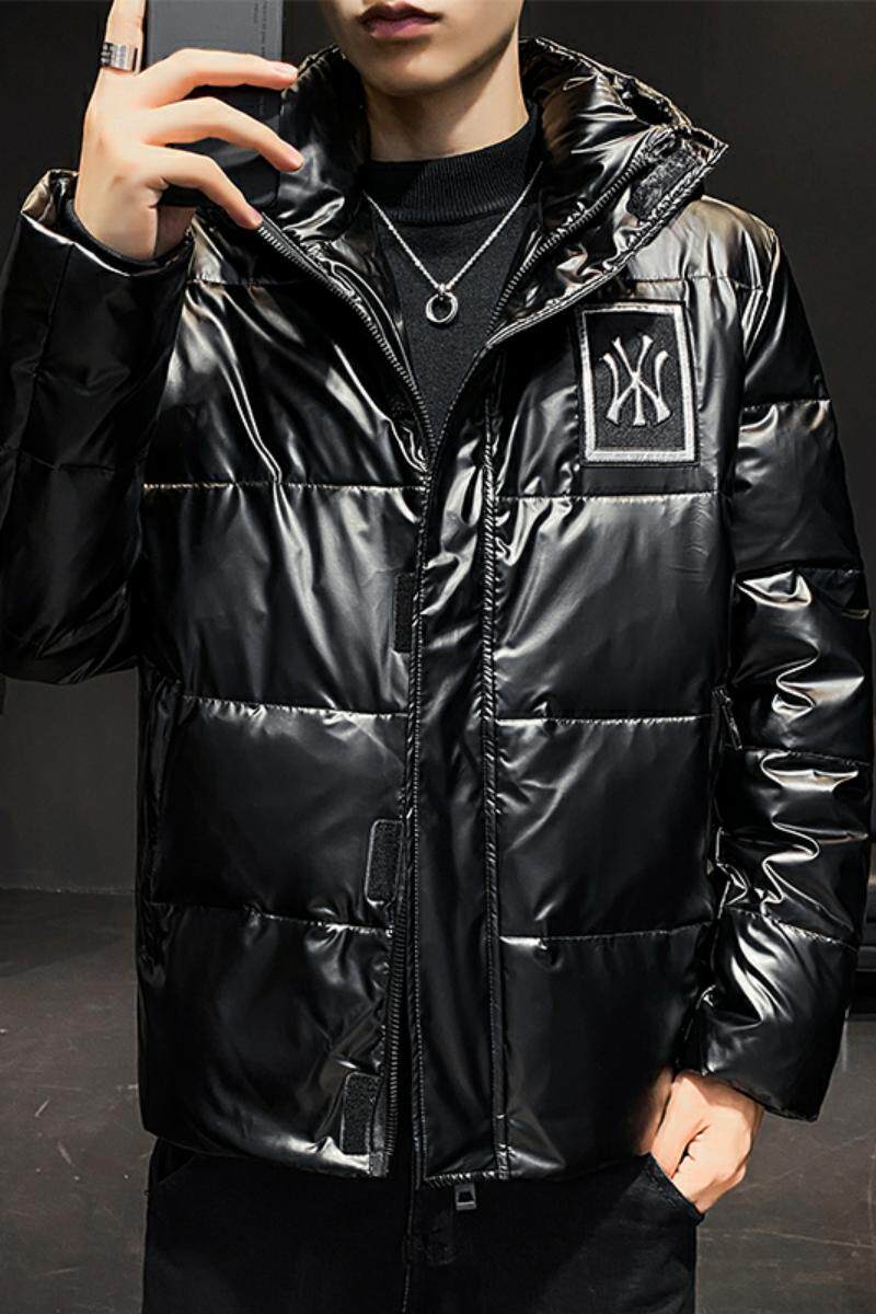 2021羽绒服男短款NY潮亮面冬季白鸭绒加厚休闲连帽外套YR9808,男装羽绒服,星座1410（原1902A）