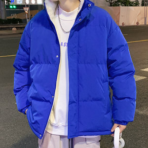 冬季新款羊羔绒棉服加绒加厚立领潮牌休闲宽松棉服棉衣 MY680P60图片