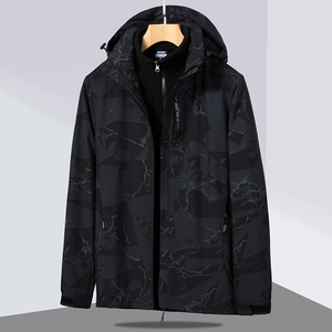 秋冬男女款夹克户外三合一冲锋衣可拆卸两件套登山服 CF6200P100图片