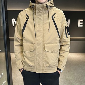 外套男士春秋季薄款上衣连帽工装新款潮牌工装夹克男装 JK9189P95图片