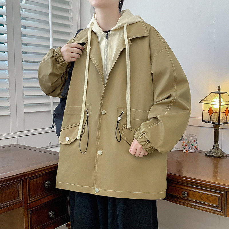 男女同款外套春秋季新款美式情侣休闲上衣潮牌连帽夹克 JK7903P70图片