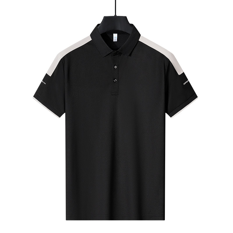 新款商务男士Polo短袖休闲上衣拼接撞色POLO衫PL23607P20,男装Polo衫,星座1410（原1902A）