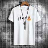 夏季男士短袖t恤潮流潮牌宽松纯棉衣服2021新款DT4791-PIZZ-P15，男装T恤，星座1410（原1902A）