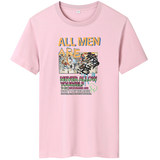夏季男士短袖t恤潮流潮牌宽松纯棉衣服2024新款DT4532-ALLMEN-P16，男装棉衣，星座1410（原1902A）
