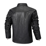 跨境外贸男士外套春秋款皮衣夹克男装PU皮机车服立领皮衣PY603P65，男装夹克，星座1410（原1902A）