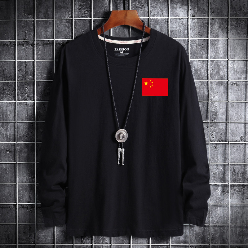20春新款韩版男士大码纯棉圆领长袖T恤男装潮CT6109-小标旗-P18,男装T恤,星座1410（原1902A）