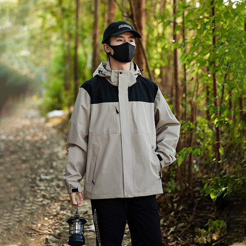 春秋薄款男士户外夹克防风防水情侣冲锋衣女登山服外套CF2399P55,男装夹克,星座1410（原1902A）