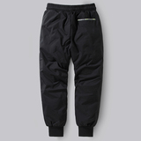 2024新款羽绒裤冬季加厚保暖白鸭绒束脚裤防寒运动裤YRK069P75，男装棉裤，星座1410（原1902A）