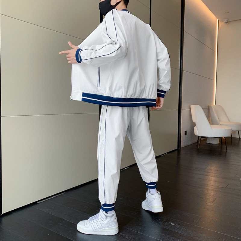 秋季男士休闲运动服套装男女春秋季夹克外套长裤跑步服TZ507P98,男装夹克,星座1410（原1902A）