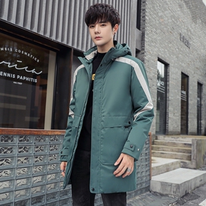 2021冬季户外时尚情侣中长款装羽绒服加厚男士羽绒服 YR2025-P140图片