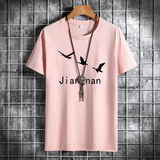 夏季男士短袖t恤潮流潮牌韩纯棉衣服2021新款DT4338-江南雁-P15，男装T恤，星座1410（原1902A）