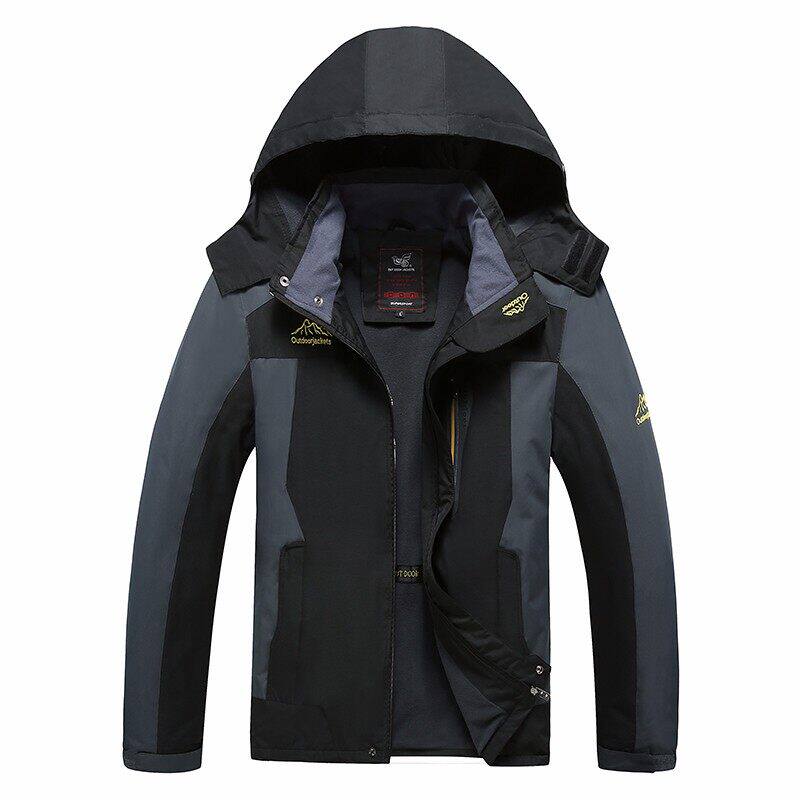 L-8X春秋加肥大码摇粒绒外套户外冲锋衣防水夹克登山服 CF8828P90图片