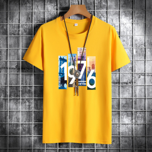 夏季男士短袖t恤潮流潮牌宽松纯棉衣服2021新款DT4002-1976-P15图片