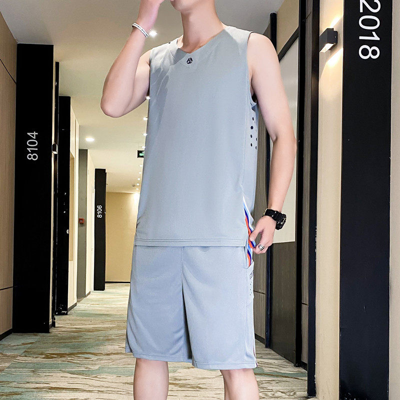 夏季短袖运动套装男学生篮球服青少年潮牌韩版大码套装TZ2017P45,女装套装/套裙,星座1410（原1902A）