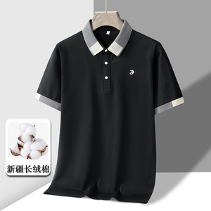 夏季男士短袖T恤全棉薄款商务翻领男装polo衫男款 PL165P35图片
