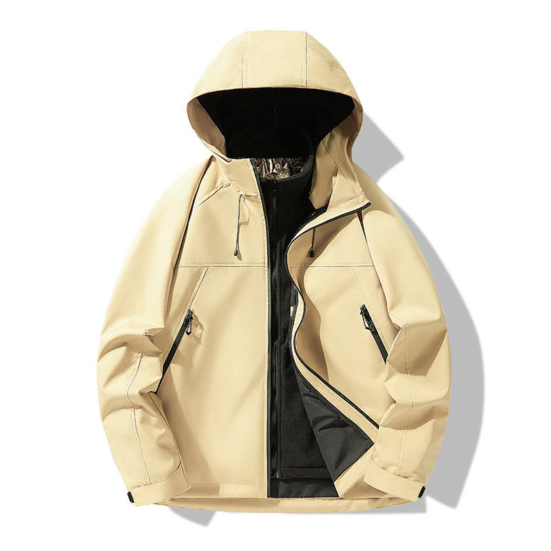 秋冬男女款夹克户外三合一冲锋衣可拆卸两件套登山服CF2077SP100,男装夹克,星座1410（原1902A）