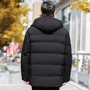 中老年羽绒服男中长款爸爸装冬季白鸭绒加厚父亲爷爷装YR6818P130图片