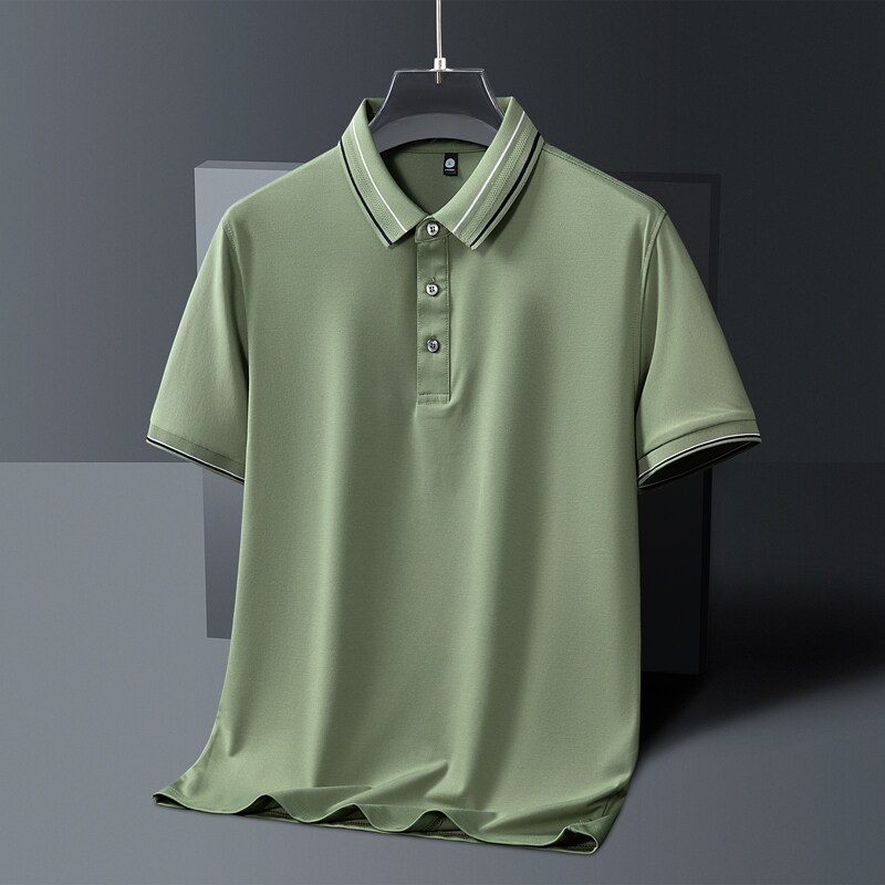 男士POLO衫春夏季潮流纯色简约公版上衣商务短袖T恤衫PL3396P40,男装Polo衫,星座1410（原1902A）