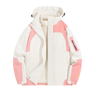 秋冬男女款夹克户外三合一冲锋衣可拆卸两件套登山服CF555S P100图片