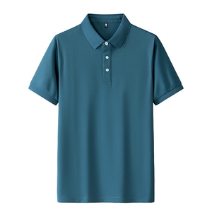 新款男士POLO衫春夏季纯色简约公版上衣商务短袖T恤衫 PL3386P25图片