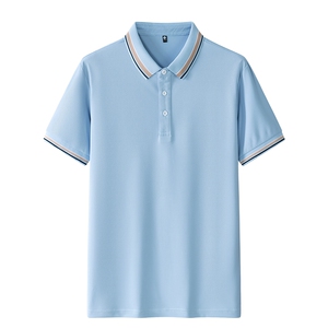 新款男士POLO衫春夏季纯色简约公版上衣商务短袖T恤衫 PL3383P25图片