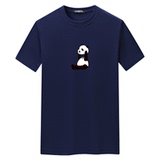 夏季男短袖t恤潮流宽松CVC60%棉衣服新款男装DT3729-举头熊猫-P15，男装棉衣，星座1410（原1902A）
