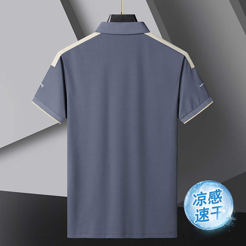 POLO衫男商务上衣翻领冰感珠地polo衫短袖T恤PL8055-8066-8077P20,男装Polo衫,星座1410（原1902A）