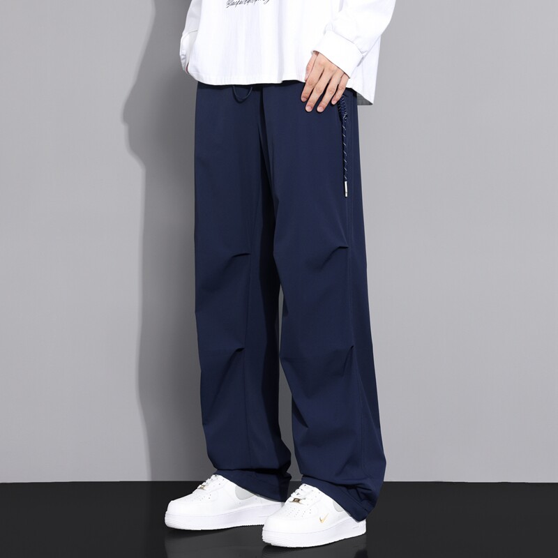 春秋季防泼水长裤宽松休闲直筒长裤高街高品质机能冲锋裤K2511P35图片