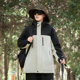 秋冬男女夹克户外三合一情侣冲锋衣可拆卸两件套登山服CF2418P100，男装夹克，星座1410（原1902A）