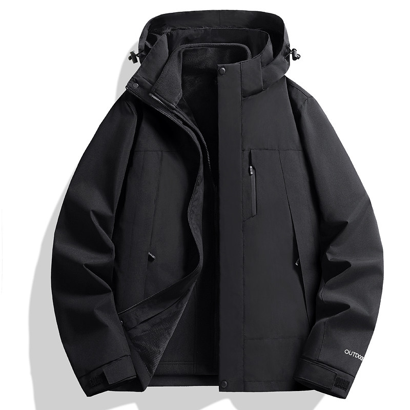 秋冬男女夹克户外三合一情侣冲锋衣可拆卸两件套登山服CF2418P100,男装夹克,星座1410（原1902A）