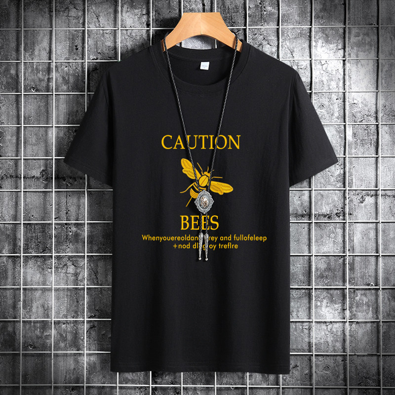 夏季男士短袖t恤潮流潮牌宽松纯棉衣服2021新款DT4064-BEES-P15,男装T恤,星座1410（原1902A）