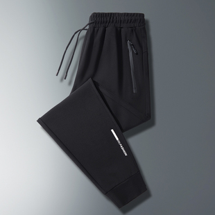 运动休闲裤 束脚直筒长裤 男K268P50 加绒厚大码 350克秋冬罗马棉卫裤