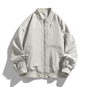 棒球服美式复古飞行员夹克外套男女同款春秋款工装夹克 JK2399P60图片