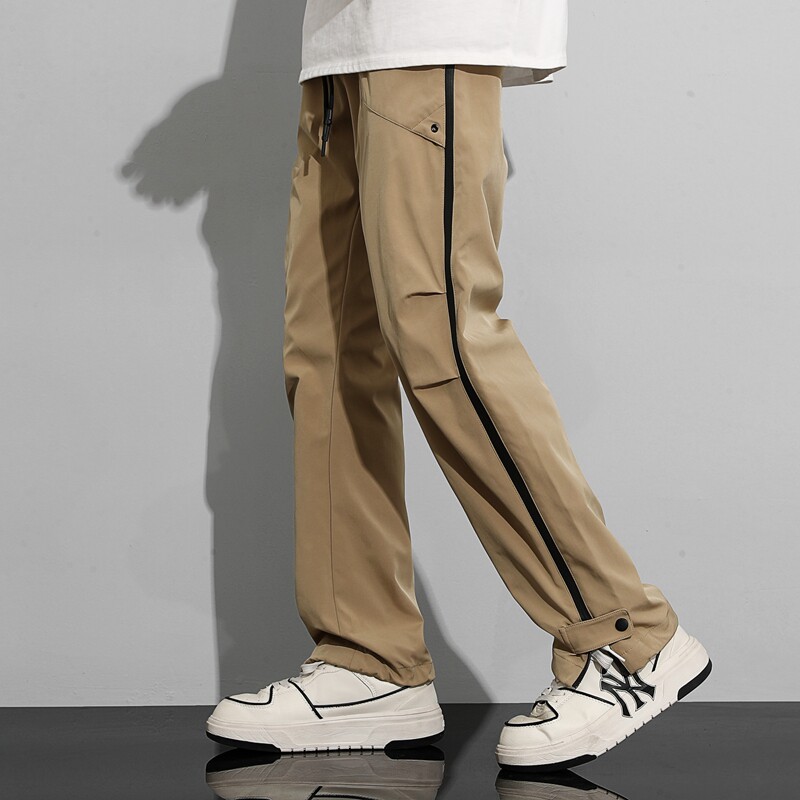 美式工装冲锋裤男士春季潮高街拉链运动直筒防水登山休闲裤K18P45，男装工装外套，星座1410（原1902A）