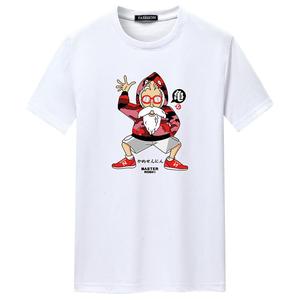 夏季男短袖t恤潮宽松CVC60%棉衣服新款男装DT3792-龟仙人-P15图片