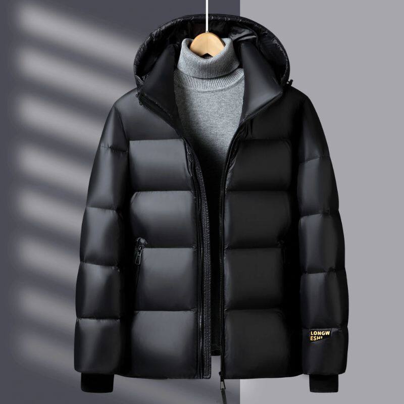 羽绒服男女同款短款黑金加厚冬季连帽外套户外情侣工装YR9830P85,男装羽绒服,星座1410（原1902A）
