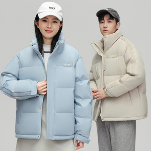 连帽中长款羽绒服男女同款港风潮流大码情侣上衣外套YR2316P170