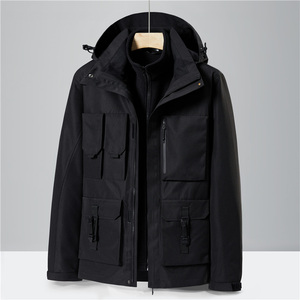 户外秋冬男女冲锋衣三合一可拆卸两件套加绒厚登山服 CF22827P185图片