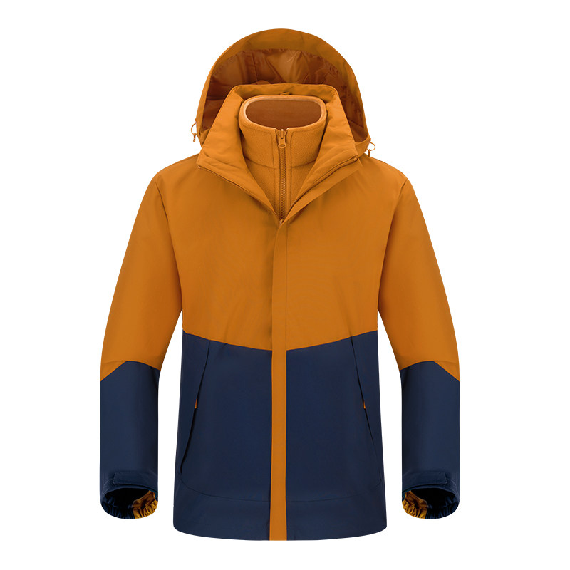 秋冬男女款夹克户外三合一冲锋衣可拆卸两件套登山服CF2597P145,男装夹克,星座1410（原1902A）