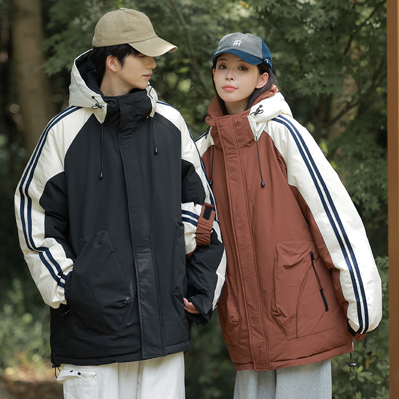 潮羽绒服情侣冬季90绒新款休闲百搭宽松保暖情侣外套YR2339P215,男装羽绒服,星座1410（原1902A）