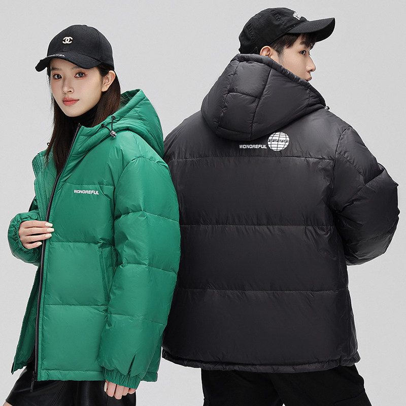 情侣羽绒服90%绒新款短款连帽加厚防风防寒户外外套YR2216P180,男装羽绒服,星座1410（原1902A）