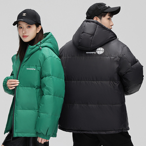 情侣羽绒服90%绒新款短款连帽加厚防风防寒户外外套YR2216P180图片