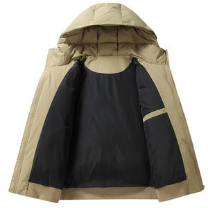 2025新款白鸭绒羽绒服男士宽松短款上衣潮牌时尚外套 YR919-2P140图片